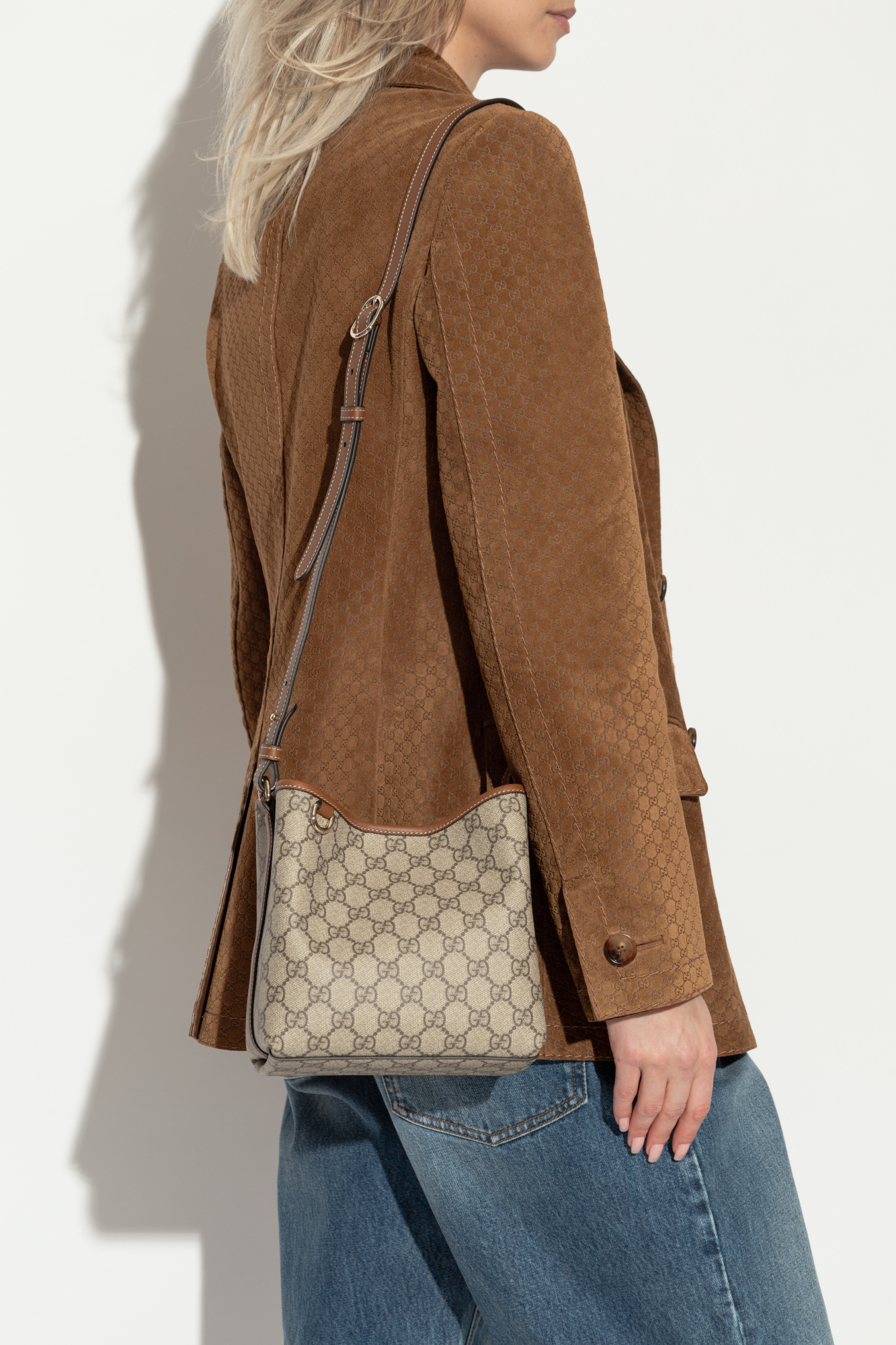 【GUCCI】GG MINI BUCKET BAG Gucci 'GG Emblem Mini' bucket bag | Women's Bags | Vitkac